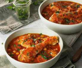 Chicken chorizo and chickpea stew