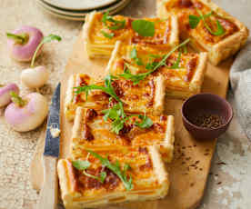 Tarte au navet et au cantal