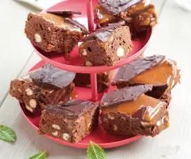 Brownie cacahuètes-caramel façon Snickers®