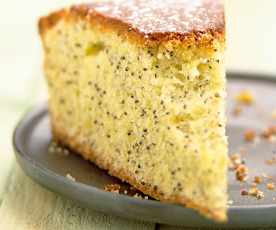 Gâteau moelleux au pavot et au citron