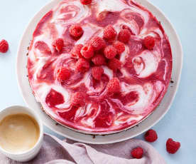 Joghurt-Himbeer-Torte (zuckerfrei)