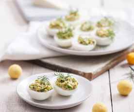 Jajka faszerowane ziołami