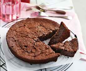 Gâteau sans beurre pomme et chocolat