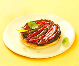 Tatin de poivron et tapenade