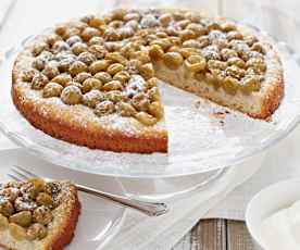 Ciasto twarogowe z agrestem