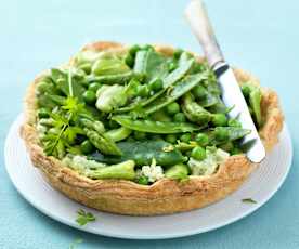 Tarte aux légumes croquants