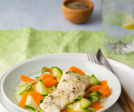 Braised Cod with Thyme and Lemon