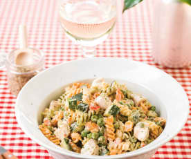 Pasta Salad with Cod and Tartare Sauce