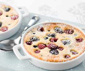 Clafoutis de frutos silvestres