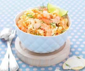 Coleslaw aux crevettes