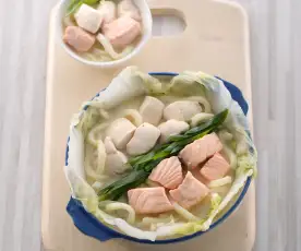 豆乳味噌海陸火鍋