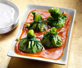 Stuffed Cabbage Parcels (Emerald Red Jade Bags) 
