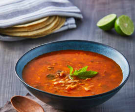 Meksykańska zupa cebulowo-grzybowa