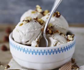 Hazelnut ice cream
