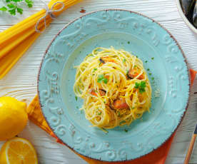 Spaghetti cozze e limone