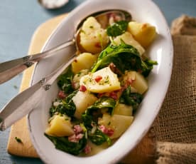 Kartoffel-Spinat-Salat