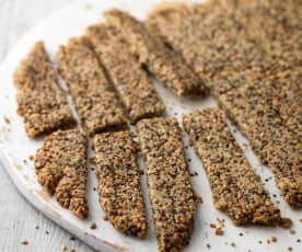 Seeded Protein Crackers
