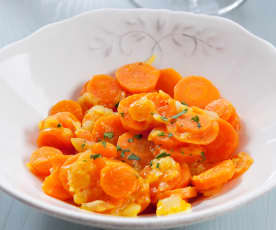 Zanahorias estofadas agridulces