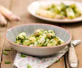 Sałatka z białych szparagów