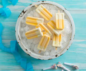 Creamy mango icy poles