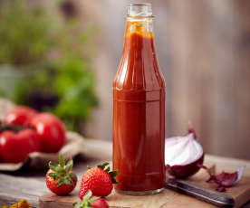 Ketchup curry-fraises