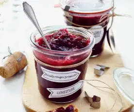Confiture fruits rouges-prosecco