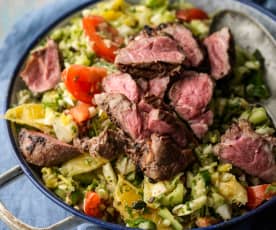 Moroccan Lamb with Chopped Salad