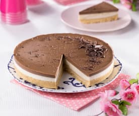 Cheesecake vaniglia e cioccolato