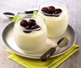 Crème d'amande aux raisins