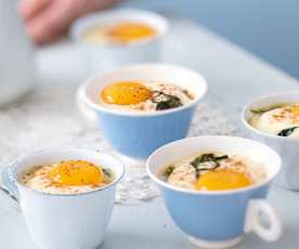 Œufs cocotte à la florentine