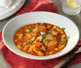 Tomato basil chicken stew