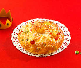 Galette des rois con frutta candita