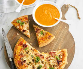 Demo piza & sopa de tomate