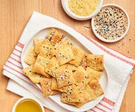 Vegan Parmesan Crackers