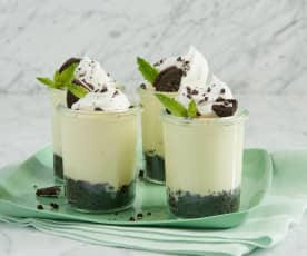 Mint Chocolate Pudding Cups