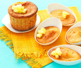 Muffins à l'ananas sans beurre et sans lait