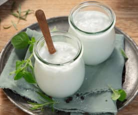 Iogurte de leite de cabra na Varoma