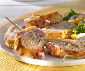 Käse-Schinken-Pfannkuchen