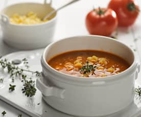 Minestrone s pancettou
