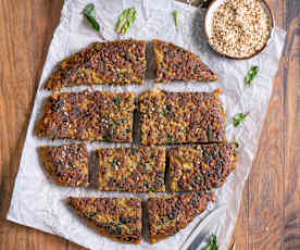 Placki warzywne z botwinką