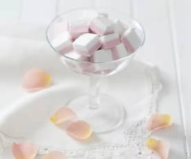 Raspberry and vanilla marshmallows