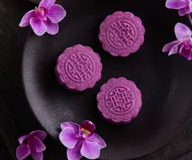 香芋紫薯冰皮月饼