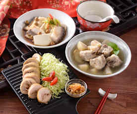 冬梨排骨湯、魚片蒸豆腐&酒釀鳳梨雞