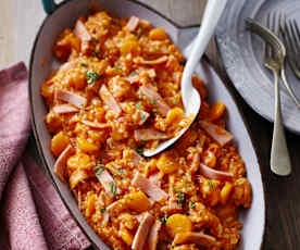 Ryż pomidorowy z szynką