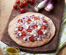 Schiacciata di farro alla cipolla di Tropea