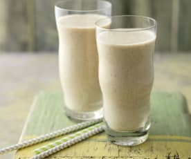Almond Milk, Banana and Almond Butter Smoothie