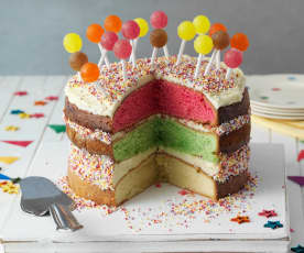 彩虹派對蛋糕