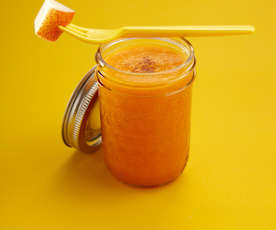 Jus orange carotte poire