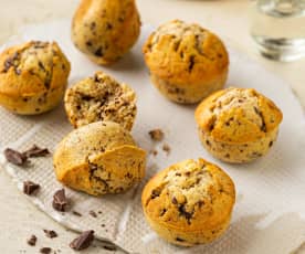 Muffins mit Schoggi aus dem Egg poacher