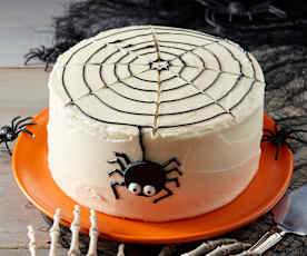 Black Velvet Halloween Cake